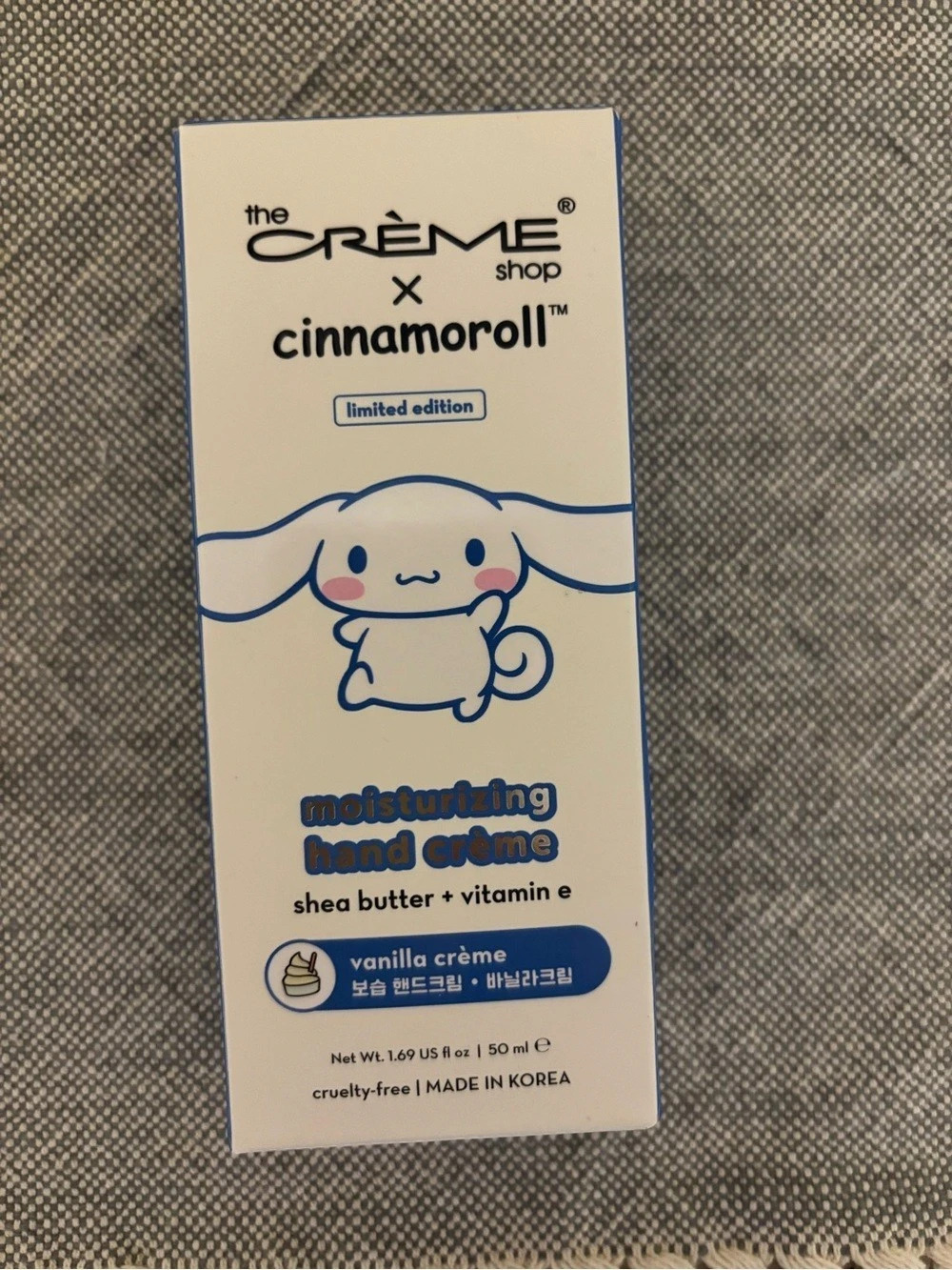 The Crème Shop Cinnamoroll Moisturizing Hand Creme Vanilla Creme Hand